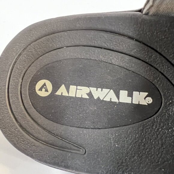 AIRWALK Strappy Sandals Womens Size 11 Adjustable Hood & Loop Strap Black‎ Gray - Picture 2 of 11